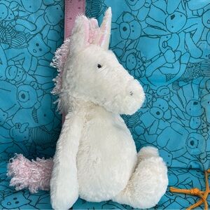 Jellycat Bashful Unicorn Stuffed Animal Medium 12” Plush